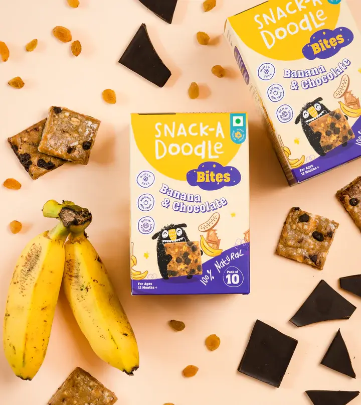 Banana Choco Chip Bites with Real Banana Pieces (150gm)