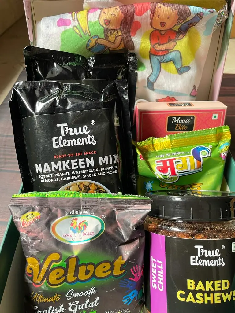 Festive Holi Delight Hamper: Celebrate with Color and Flavor