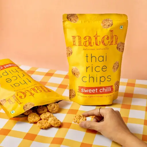 Natch Thai Rice Chips (Pack of 3-25gm)