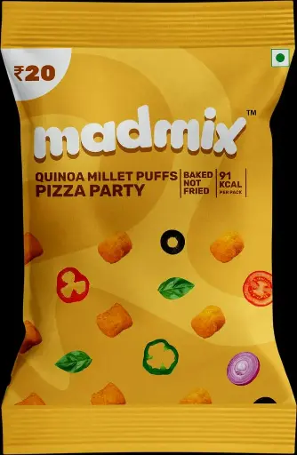 Quinoa Millet Puffs Pizza Party