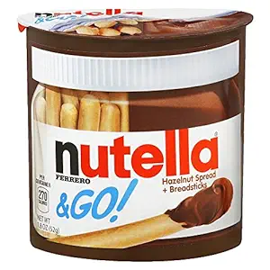 Nutella Ferrero & Go Hazelnut Spread & Malted Bread sticks, (52gm)