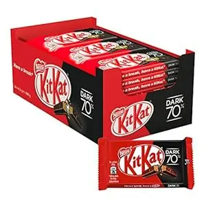 KIT KAT Dark 70% 4 Finger Box, 24 X 41, Each 5G - Chocolate (Pack Of 24)