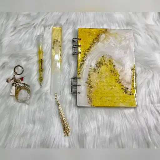 Resin Diary and Combo (Pen, Diary and keychain)
