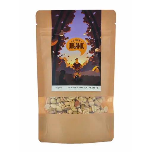 Organic Roasted Salted Peanuts (100gm)