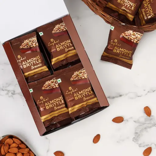 Almond Brittle Brownie 12 pcs Box