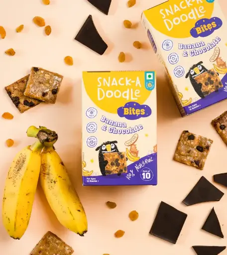 Banana Choco Chip Bites with Real Banana Pieces (150gm)
