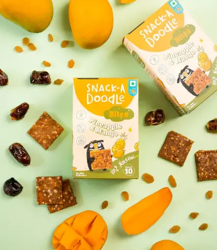Mango Pineapple Bites with Real Fruits (150gm)